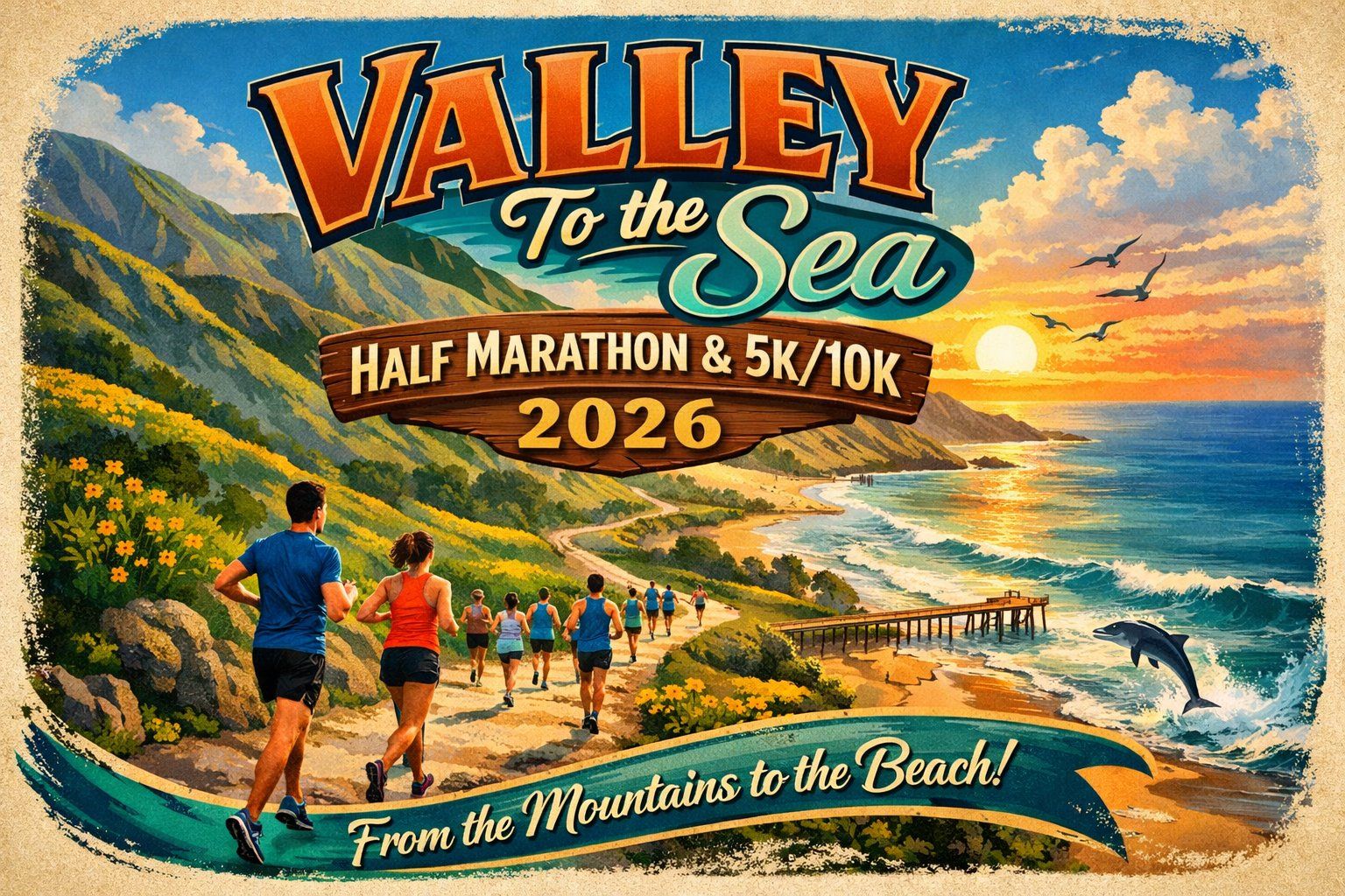 Valley To The Sea Half Marathon 5K 10K 2026 March Com Valley To The Sea Half Marathon &amp; 5K10K 2026  